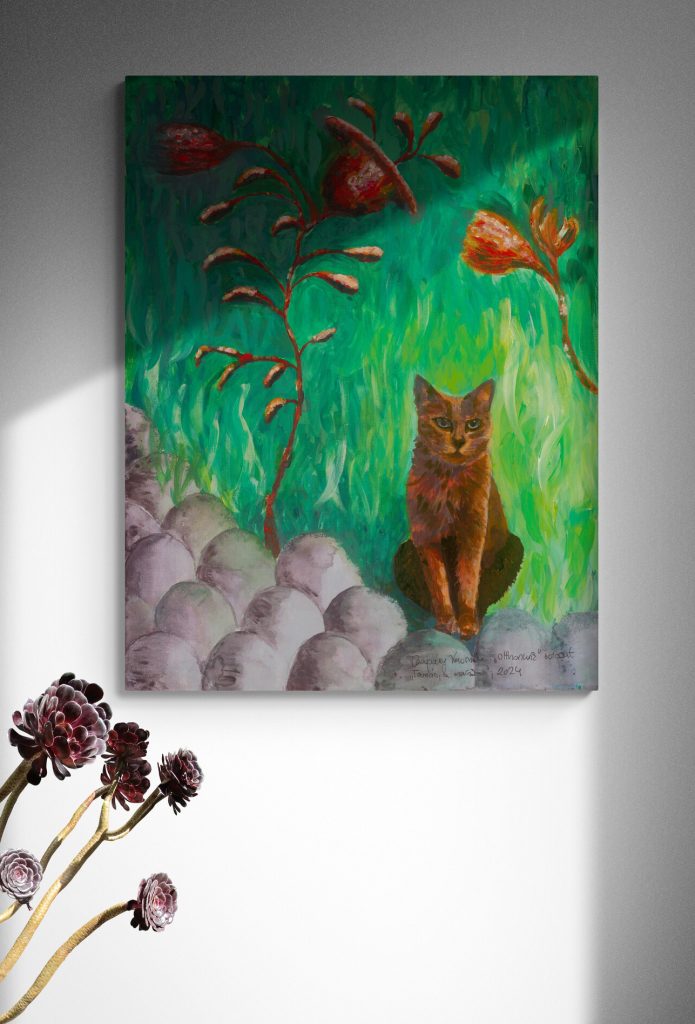 hallway-wall-with-a-shadow-silhouette